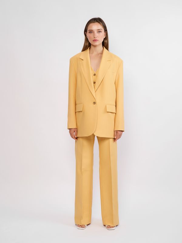 ПИДЖАК OVERSIZE ЦВЕТ КУРКУМА