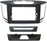 Магнитола для Hyundai Creta 1 2016-2021 (рамка 10) - Teyes LUX ONE ROUND монитор 12.3" 2K QLED на Android 10, CarPlay, 4G SIM-слот