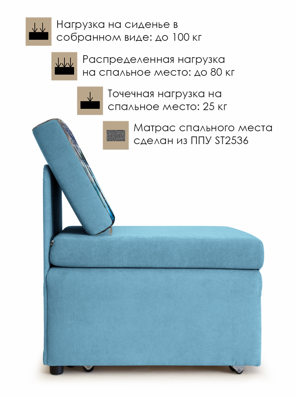 Кресло-кровать "Миник", купон Пейзаж