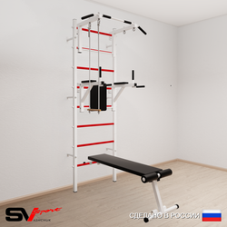 Шведская стенка Sv Sport 583 (Турник стандарт/Брусья/Скамья/Трапеция)