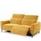 Диван-реклайнер с электроприводом Jasper, 200 см, желтый