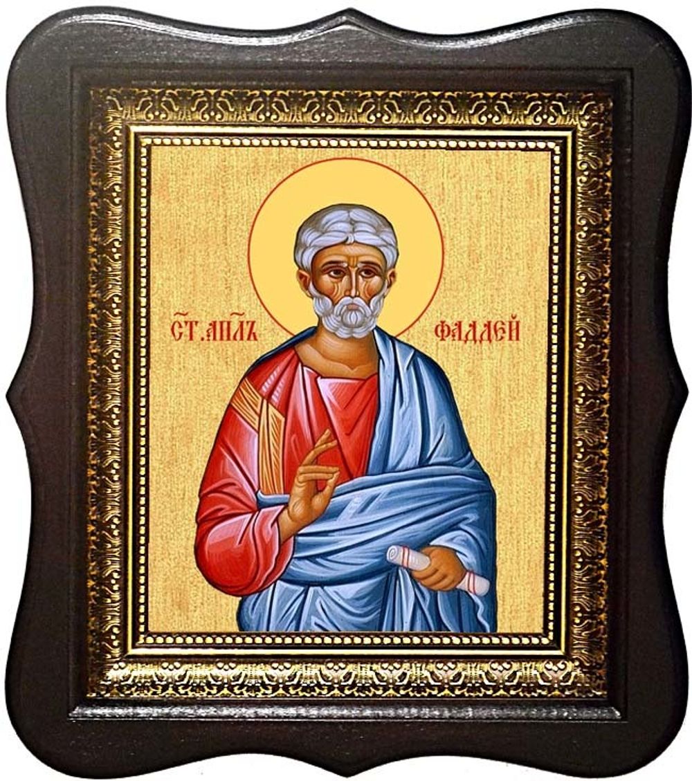 Фаддей Едесский апостол от 70-ти. Икона на холсте в киоте