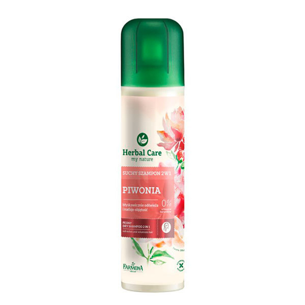 Шампунь-спрей сухой с Пионом 2в1 Farmona Herbal Care Peony Dry Shampoo 180мл