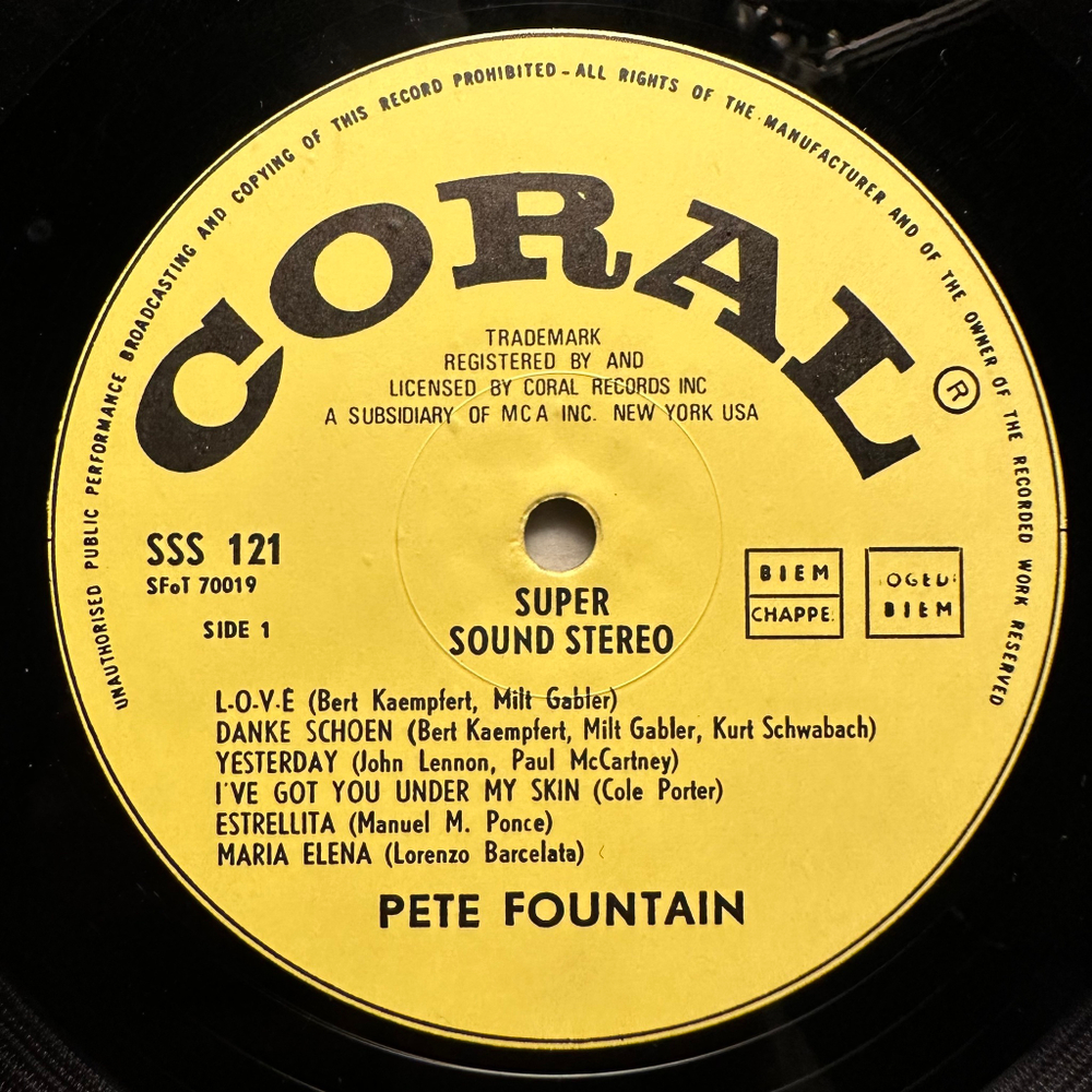 Pete Fountain - Fantastic Clarinet Vol 1 (США 1968г.)