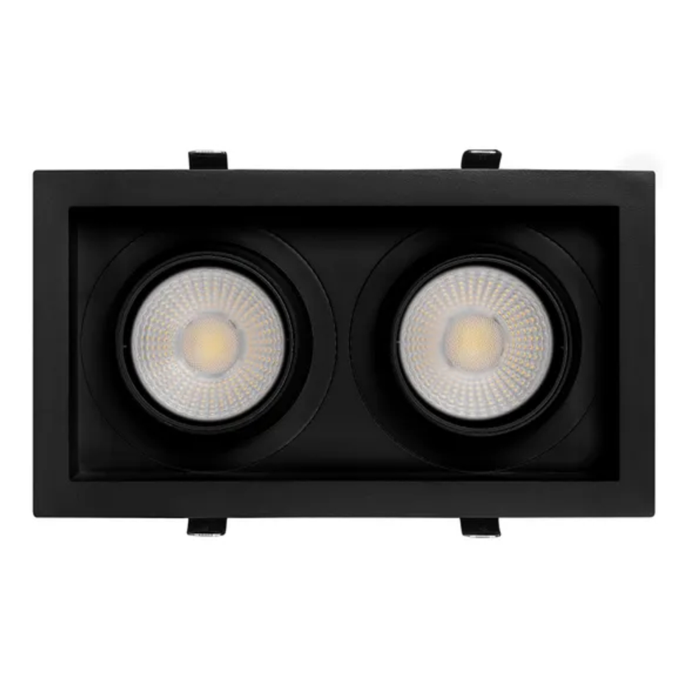 Светильник MS-VORTEX-BUILT-S250x140-2x30W Warm3000 (BK-BK, 50 deg, 230V) (Arlight, IP20 Металл, 5 лет) 058448