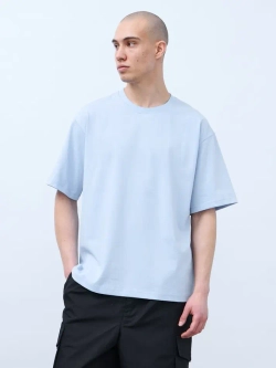 Футболка оверсайз (голубой) 230 г