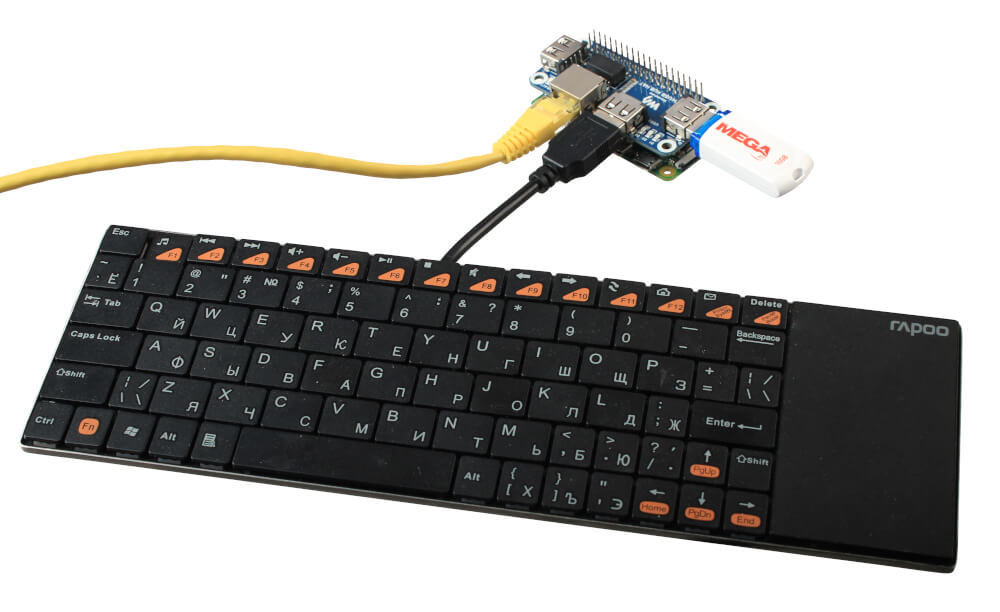 Плата расширения Ethernet / USB HUB HAT for Raspberry Pi, 1x RJ45, 3x USB