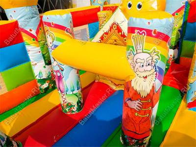 Надувной батут-горка "Русские сказки", 6x5x2.8 м