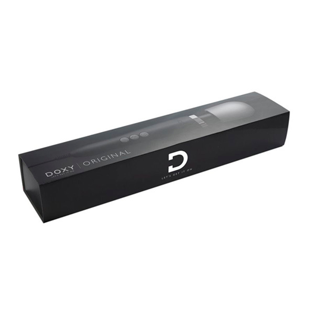 Черный вибратор-вонд 37см Doxy Original Massage Wand Black