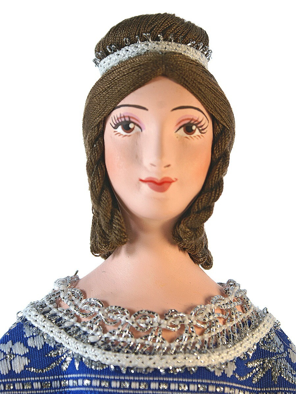 Кукла коллекционная Дама в бальном платье с веером 19 века