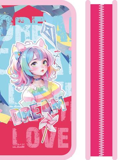 Пенал 1 секц. средний 190/90 "Анимемания 2025" (Пчелка)