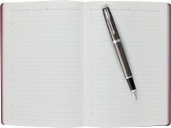 Подарочный набор: Перьевая ручка Parker IM Metal Light Blue Grey CT и Ежедневник недатированный черный