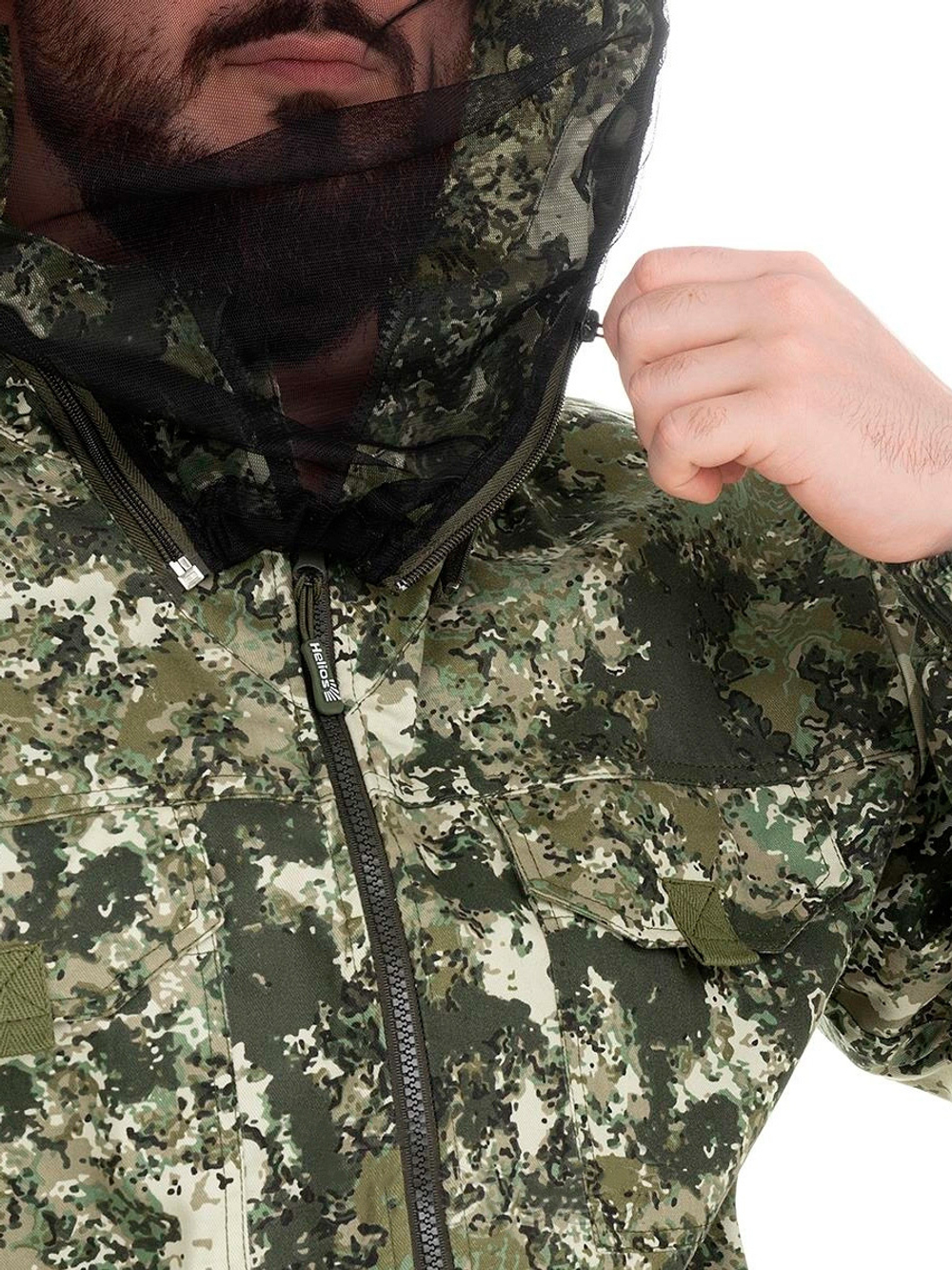 Костюм летний антимоскитный Helios Тайган, цвет серый пиксель, размер 52-54/170-176 (T-KS-T-GP5072-2XL-1)