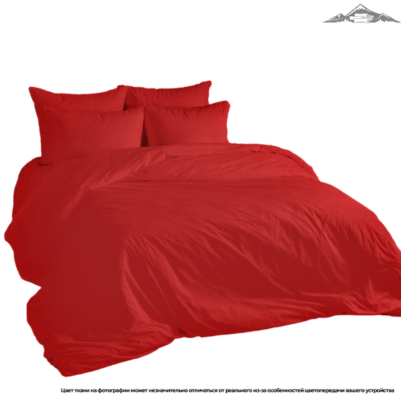 Поплин гладь. "Красный" | ш.220 см | 115 г/м² | хлопок-100%