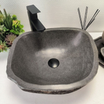 Раковина из речного камня RS62810 (43*38*16) 55