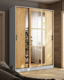 Шкаф-купе Стиль-2 160, дуб крафт золотой