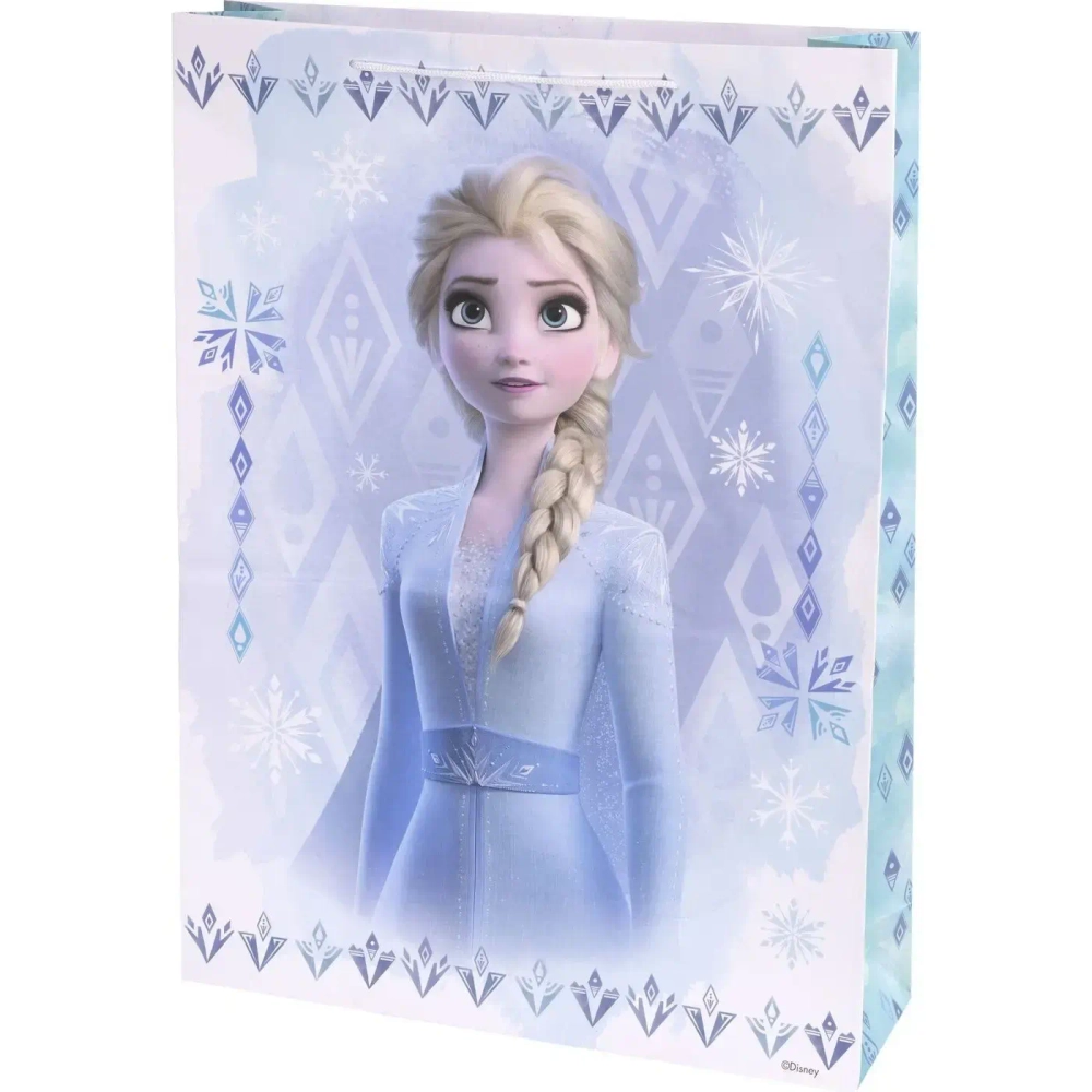 Бумажный пакет «Ледяные узоры» 140 г/м2 / 33х45.7х10.2см (арт.81158) *Дисней