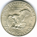 1 доллар 1973 год. (S) США Эйзенхауэр (лунный) AU