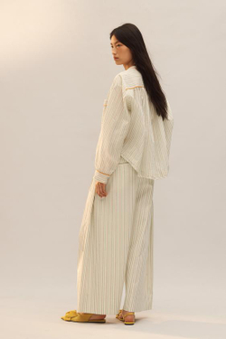 ZARA ПОЛОСАТЫЕ БРЮКИ В ПИЖАМНОМ СТИЛЕ - LIMITED EDITION, ПОЛОСКИ