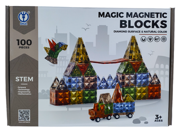 Магнитный конструктор Magic Magnetic Blocks , 100 дет.