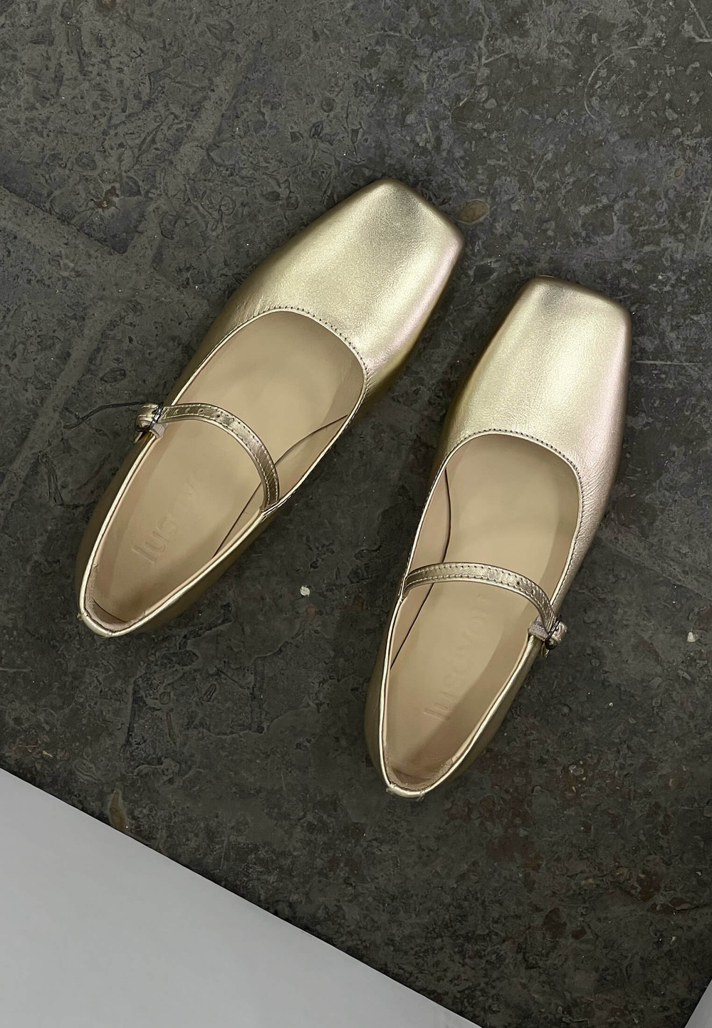 Туфли // Mary Jane // Gold