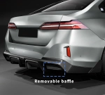 Диффузор заднего бампера для BMW 5 серии G60 G68 2024+ БМВ Обвес Бампер