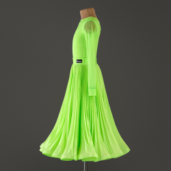 Lilia 14-01-02-С | Рейтинговое платье гофре для спортивных бальных танцев | Vasileva Dance