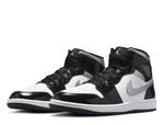 Кроссовки Air Jordan 1 Mid SE Black/Metallic Silver-White