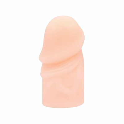 Телесная насадка-удлинитель на пенис фаллической формы - 7,5 см. (Цвет: телесный)