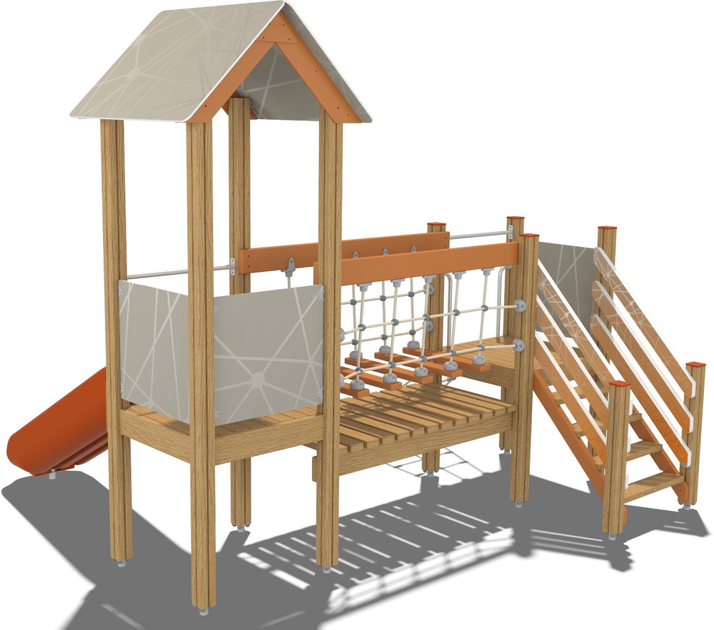Детский городок Новгород Vector ДГ100.00.1.10 для игровых площадок 3-7 лет