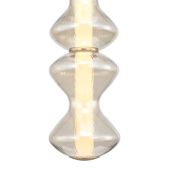 SL6136.213.01 Светильник подвесной ST-Luce золото/коньячный LED 1*18W 3000K SPINE