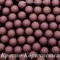 Матовые полубусины, Красно-Коричневый матовый