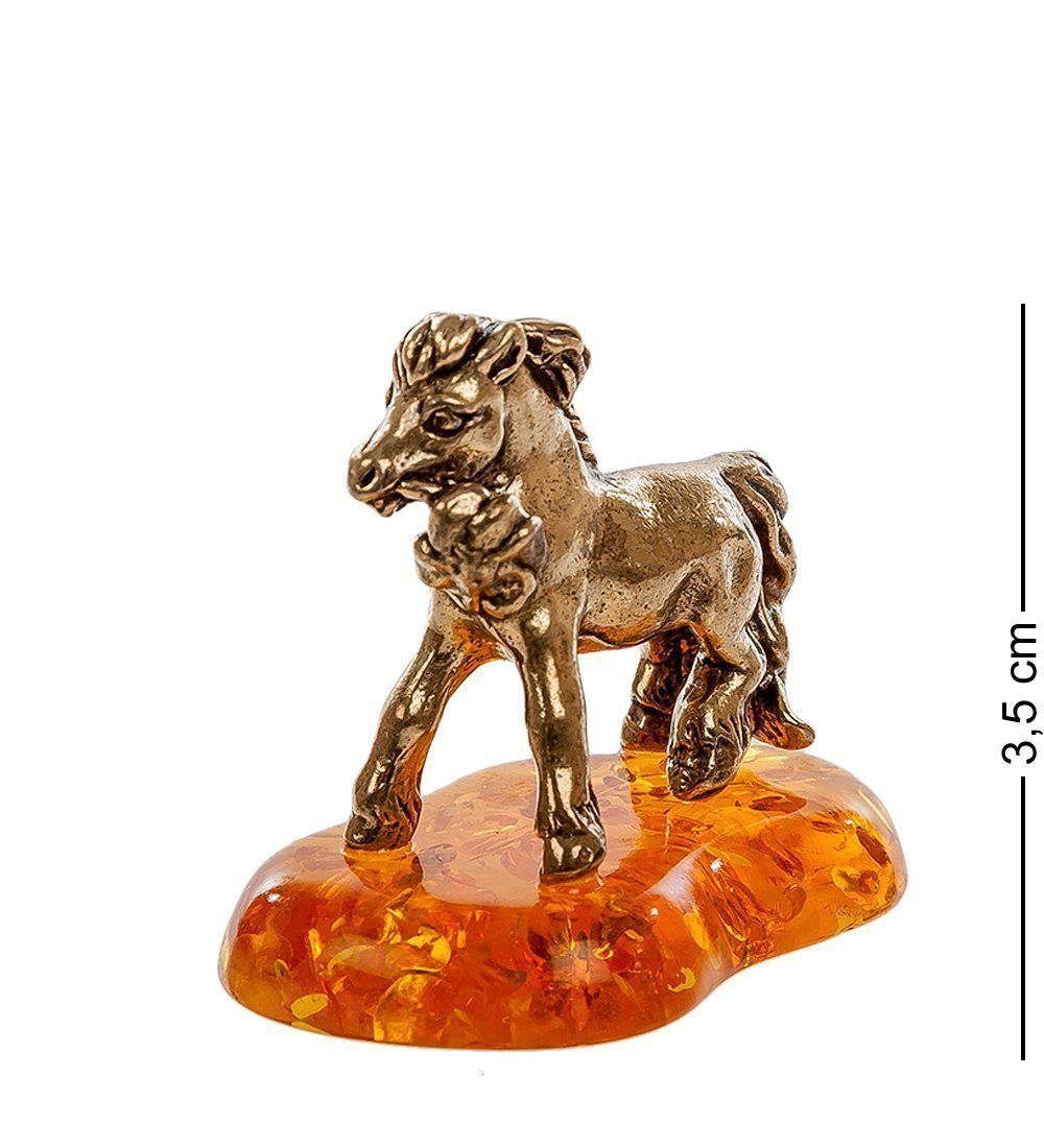 Народные промыслы AM- 513 Фигурка «Пони» (латунь, янтарь)