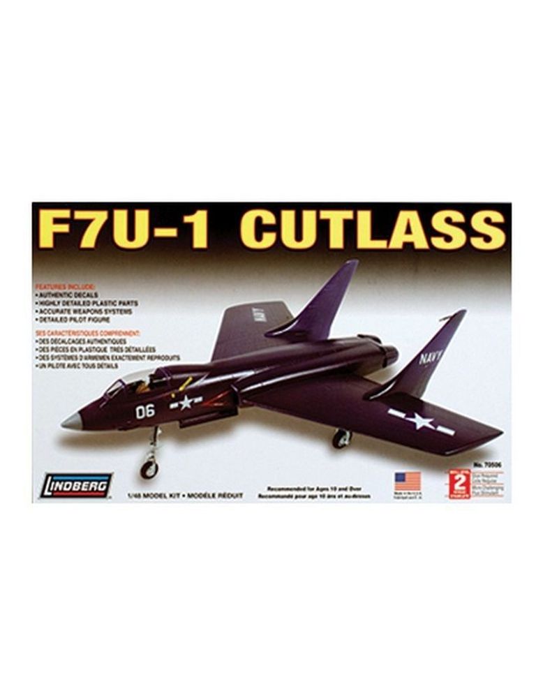Склеиваемая модель Hawk Lindberg 1/48 F7 U1 Cutlass
