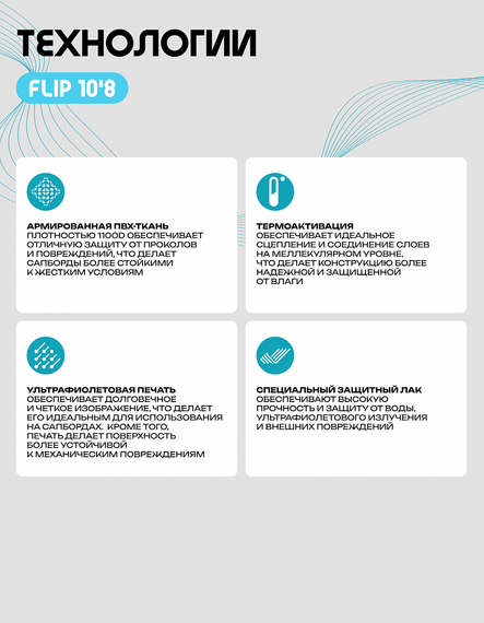 25 SUP PRIME 10&#39;8*33&quot;*6&quot; FLIP light blue