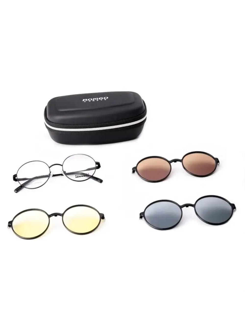 Оправа для очков с магнитными накладками 4в1