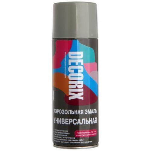 Аэрозольная эмаль универсальная Decorix (520 мл) серая