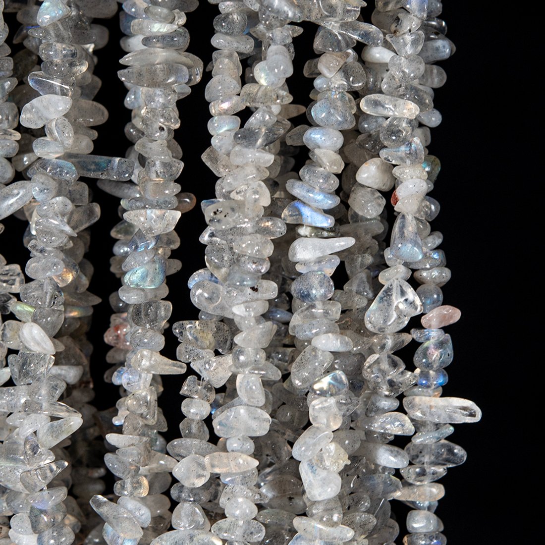 Лабрадор с яркой иризацией натуральный, фриформ, 4-10мм