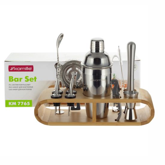 Набор бармена 20 предметов Kamille KM 7765 для приготовления коктейлей