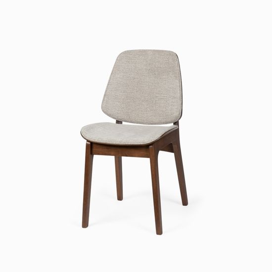 Стул Erza деревянный, сиденье серая ткань