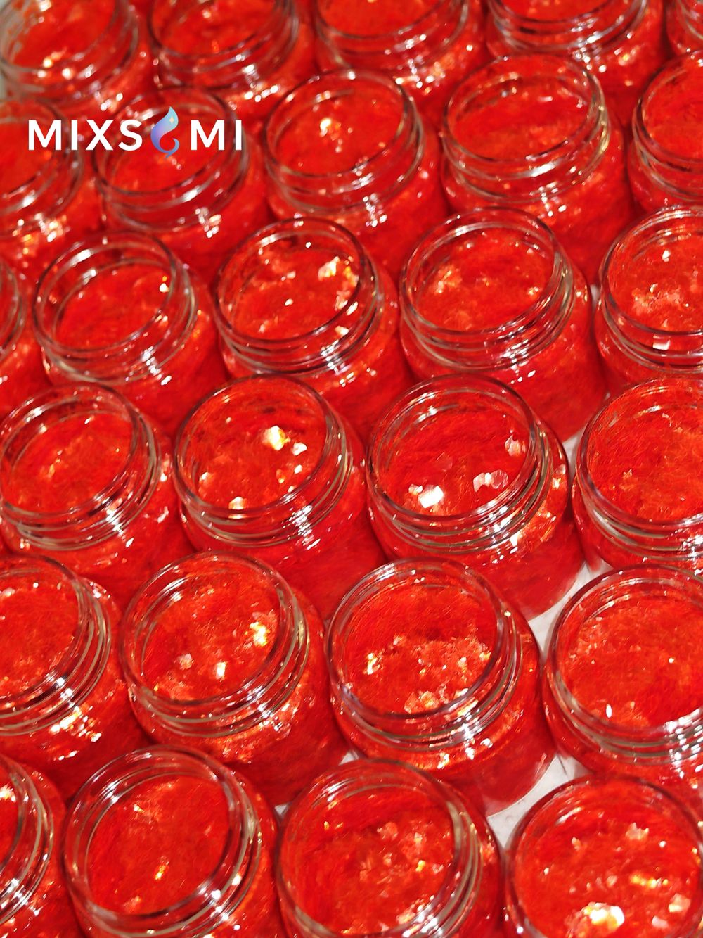 Хлопья - слюда 88656 Оранжевый неон - для литья изделий и творчества