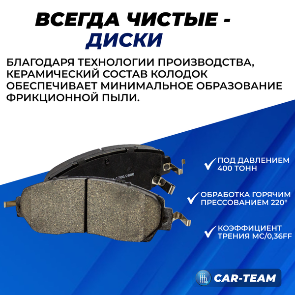 Колодки тормозные передние (керамические) Chery Tiggo 8 Pro Max, Jaecoo J7  (арт. ZCP-1184)