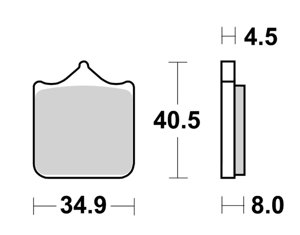 Brembo Колодки тормозные 07BB33SA (1 суппорт)