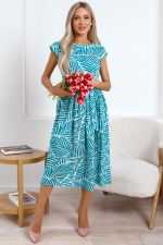 Платье Ольга (зелено-белое) П15886-45М LT Collection
