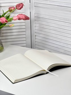 Блокнот А4 200л. (400страниц) в клетку без рамки Темно зеленый (К44-515КБР)