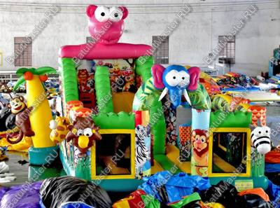 Надувной батут "Бегемотик"