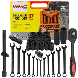 Набор инструментов ударных 37пр.1/2''(6гр.)(8-32мм) WMC TOOLS WMC-4037