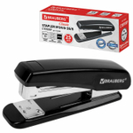 Степлер №24/6 26/6 BRAUBERG "Classic" до 25 листов черный (2 штуки в упаковке)