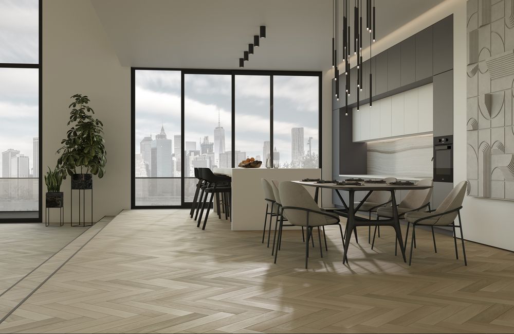 Fargo Quartz Parquet Английская Елка Дуб Лимба, 1,936 м²