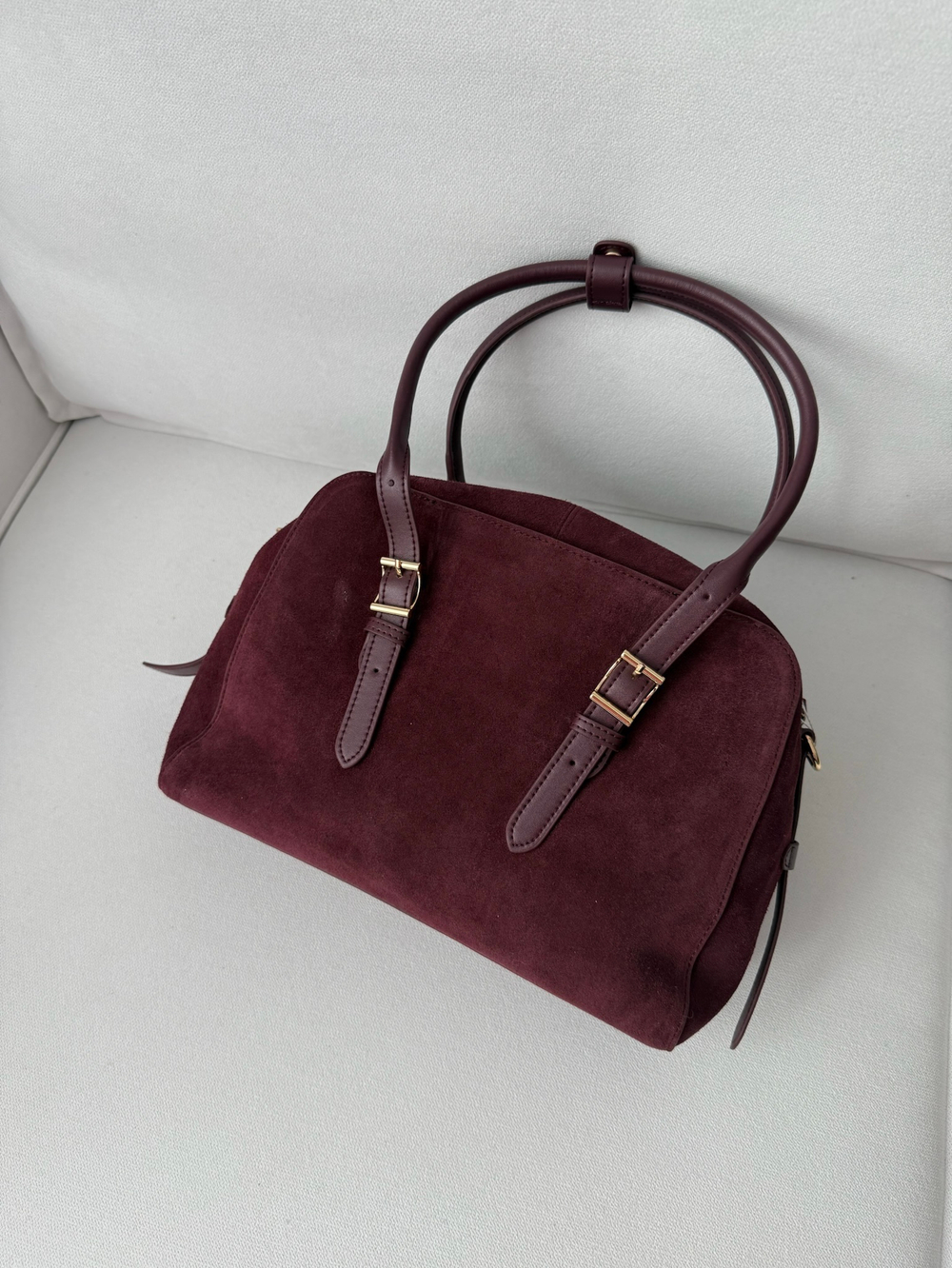 Сумка из натуральной замши